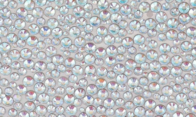 Olga Berg Casey Hot Fix Crystal Clutch In Aurora