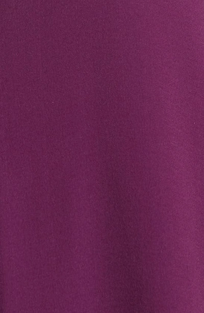 Shop Eileen Fisher Long Sleeve Silk Blouse In Sweet Plum