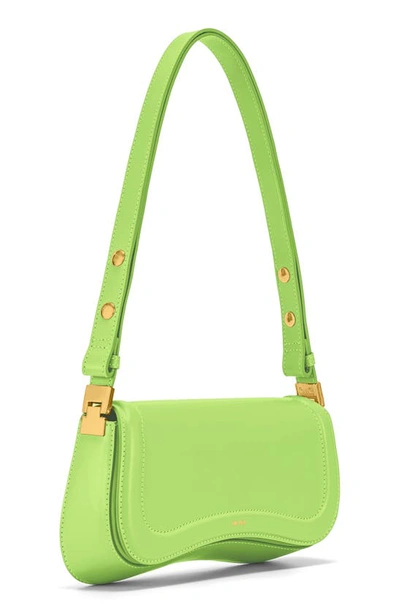 Shop Jw Pei Joy Faux Leather Shoulder Bag In Lime Green