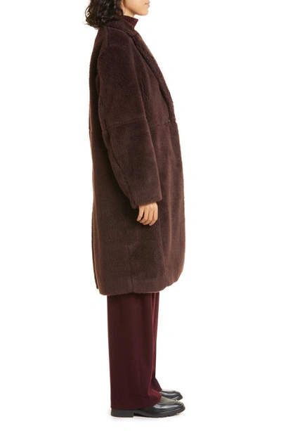 Shop Vince Faux Shearling Coat In Fig