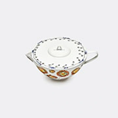 Serax X Marni Anemone Milk Midnight Flowers Teapot In Multicolor