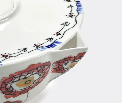 Serax X Marni Anemone Milk Midnight Flowers Teapot In Multicolor