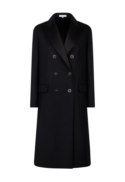 Shop Boglioli Pure Wool Tuxedo Coat In Black