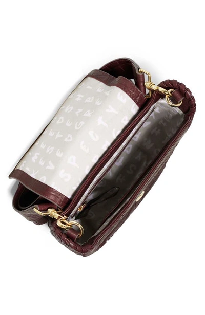 Shop Aimee Kestenberg All For Love Leather Crossbody Bag In True Plum Croco