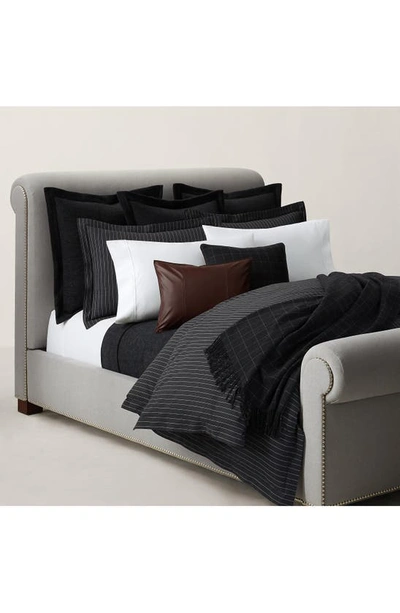Shop Ralph Lauren Landyn Stripe Cotton Comforter In Heather Grey