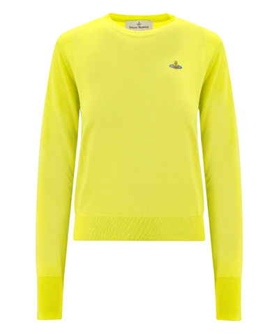 Shop Vivienne Westwood Bea Sweater In Yellow