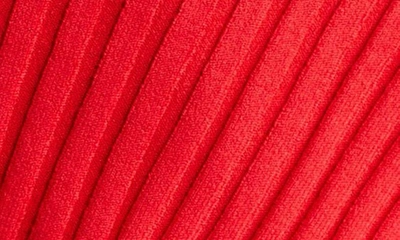 Shop Jacquemus La Maille Pral Rib Crop Cardigan In Red