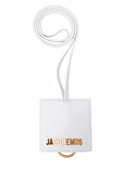 Shop Jacquemus Le Porte Cle Wallet In White
