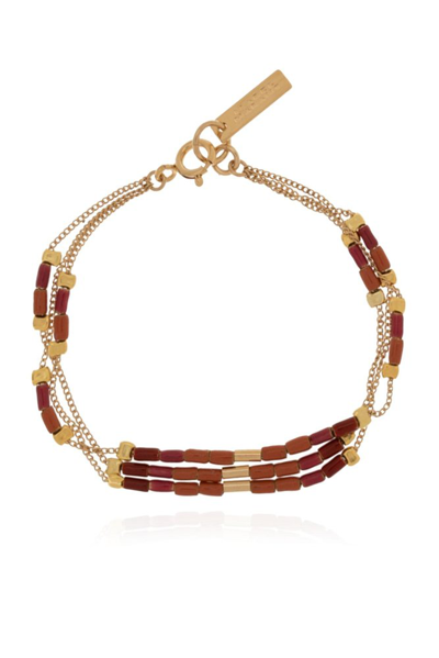 Shop Isabel Marant Embellished Bracelet In Multi