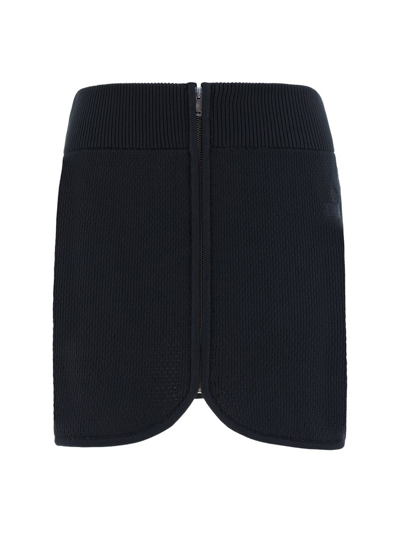 Shop Isabel Marant Étoile Olgane Zipped Mini Skirt In Black
