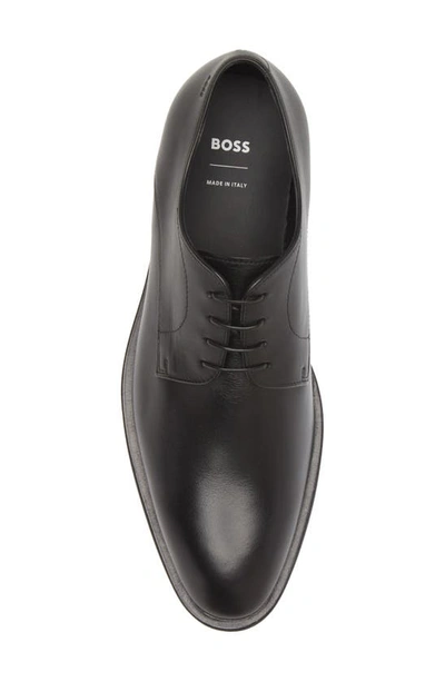 Shop Hugo Boss Derreck Plain Toe Derby In Black