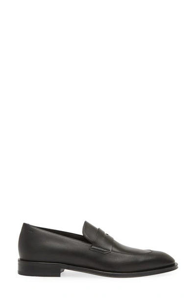 Hugo Boss Boss Derreck Penny Loafer In Black