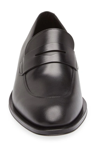 Shop Hugo Boss Derreck Penny Loafer In Black