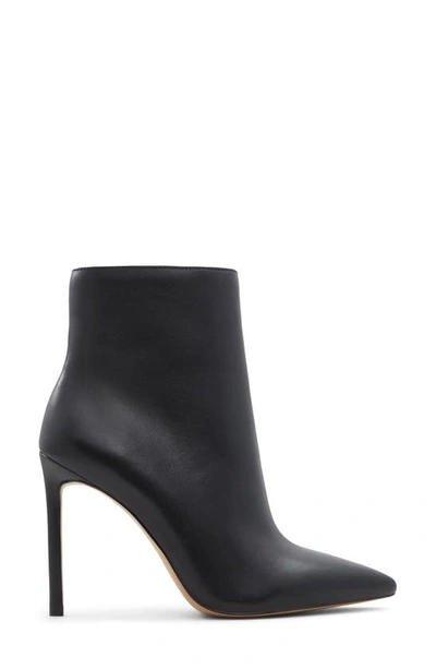 Shop Aldo Yiader Pointed Toe Stiletto Bootie In Other Black