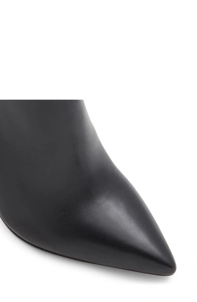Shop Aldo Yiader Pointed Toe Stiletto Bootie In Other Black