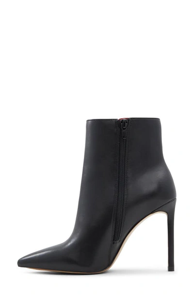 Shop Aldo Yiader Pointed Toe Stiletto Bootie In Other Black