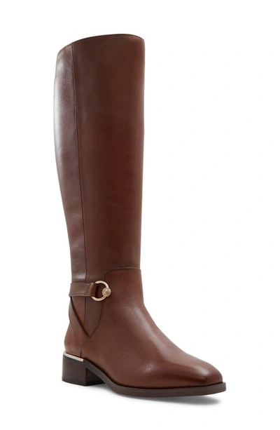 Shop Aldo Eterimma Knee High Boot In Rust