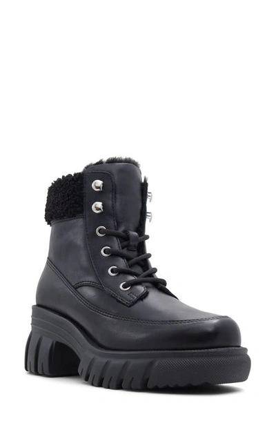 Shop Aldo Marni Waterproof Lace-up Boot In Black