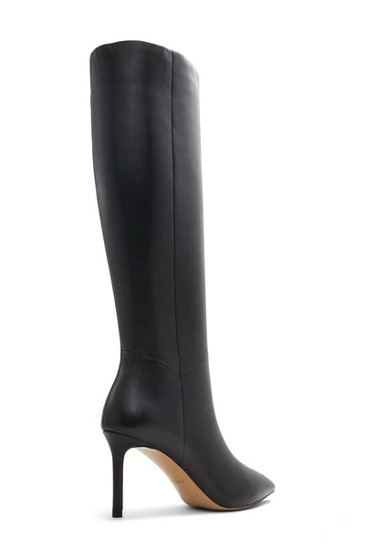 Shop Aldo Laroche Pointed Toe Knee High Boot In Black