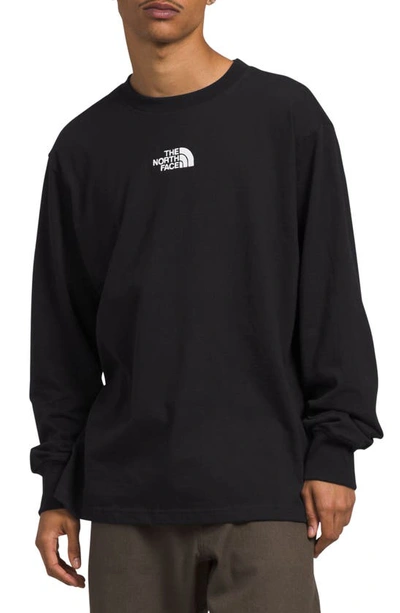 Shop The North Face Relaxed Long Sleeve Heavyweight Cotton T-shirt In Tnf Black/ Tnf White