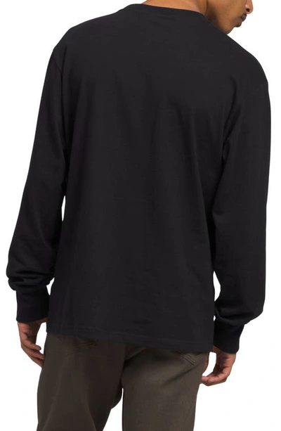 Shop The North Face Relaxed Long Sleeve Heavyweight Cotton T-shirt In Tnf Black/ Tnf White