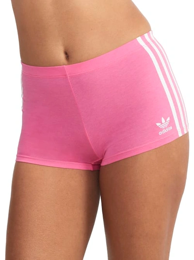 Shop Adidas Originals Cotton Shortie In Lucid Pink