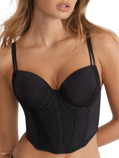 Shop Camio Mio Lightly Lined Bustier In Black