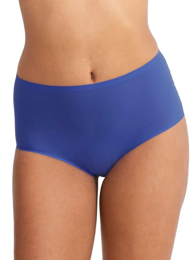 Shop Chantelle Soft Stretch Full Brief In Sailor Blue