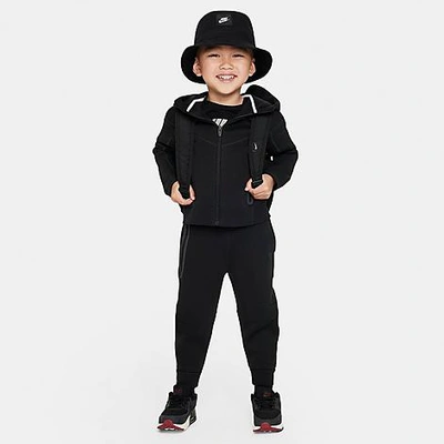 Shop Nike Kids' Toddler Tech Fleece Full-zip Set In Black