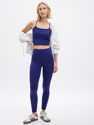 Gap Fit High Rise Recycled Power Full Length Leggings In Rolling Bay Blue