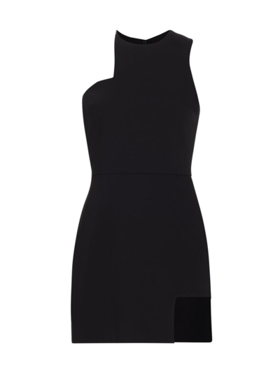 Shop Amanda Uprichard Women's Briggs Asymmetric Minidress In Black
