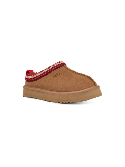 Shop Ugg Little Kid's & Kid's Tazz Platform Slippers In Chestnut