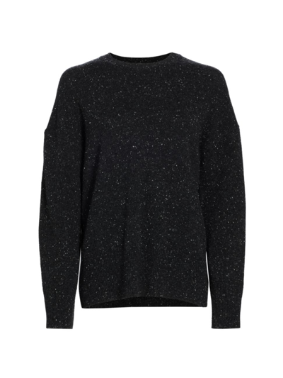 Shop Theory Women's Karenia Speckled Wool-cashmere Sweater In Charcoal Multi