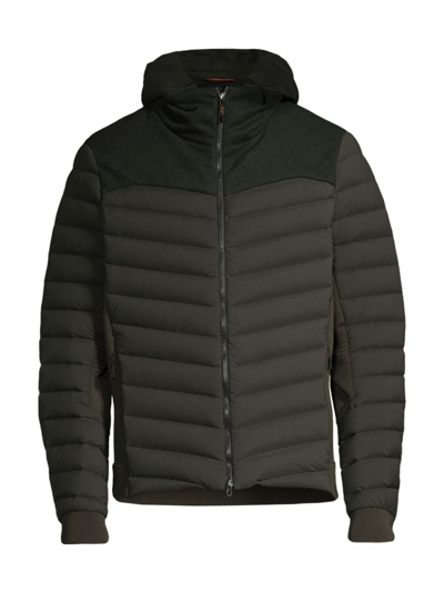 Shop Sease Men's Warmer Insulated Hooded Jacket In Dark Green