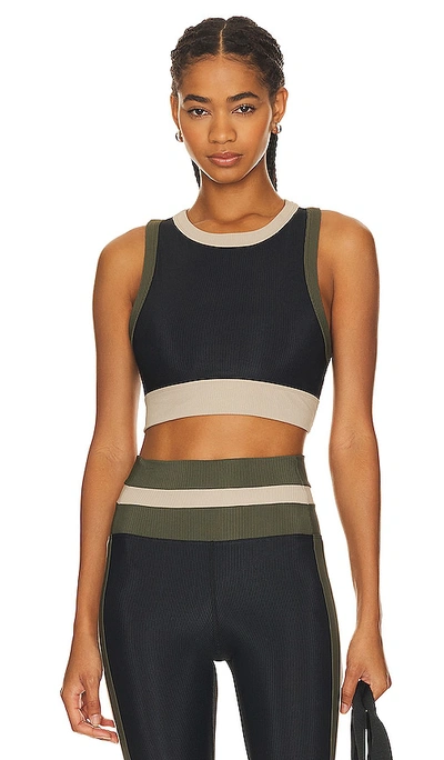 Shop Beach Riot Gwen Top In Military Olive Colorblock