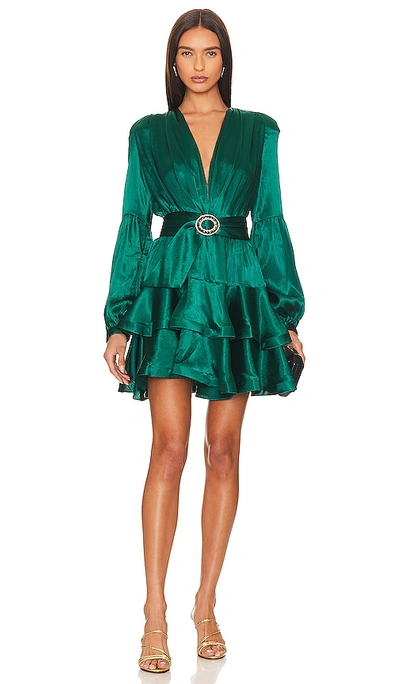 Shop Bronx And Banco X Revolve Bedouin Mini Dress In Emerald