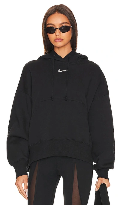 Shop Nike Over-oversized Pullover Hoodie In Black & Sail