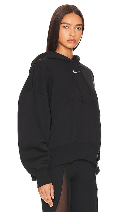 Shop Nike Over-oversized Pullover Hoodie In Black & Sail