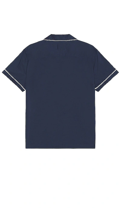 Shop Rails Osbourne Button Up Shirt In Binaural Blue