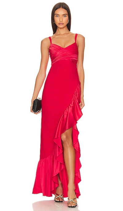 Shop Likely Billie Gown In Scarlet