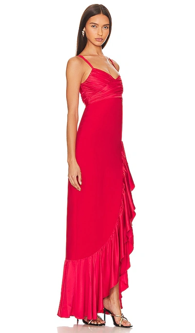 Shop Likely Billie Gown In Scarlet