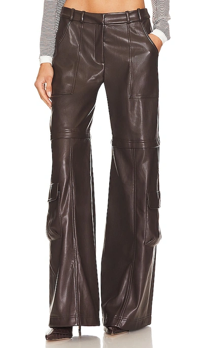 Shop Amanda Uprichard Lucas Pants In Cocoa