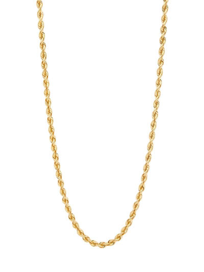 Shop Saks Fifth Avenue Women's 14k Yellow Gold Rope Chain Necklace