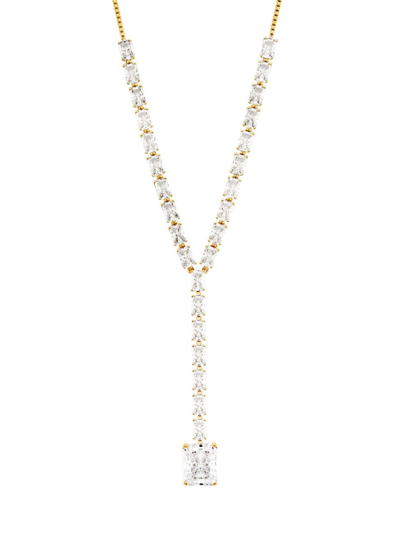 Shop Adriana Orsini Women's Naomi 18k-gold-plated & Cubic Zirconia Y-necklace