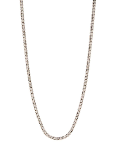 Shop Saks Fifth Avenue Women's 14k White Gold Textured Chain Necklace