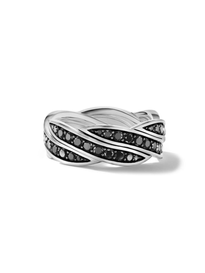Shop David Yurman Men's Dy Helios Band Ring In Sterling Silver