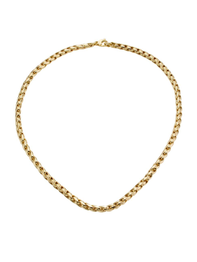 Shop Saks Fifth Avenue Women's 14k Yellow Gold Round Wheat Chain Necklace