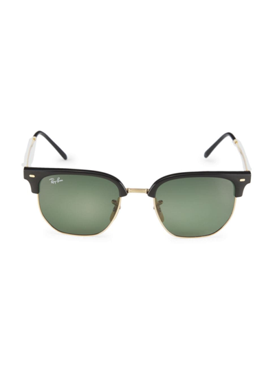 Shop Ray Ban Men's Rb4416 20mm New Clubmaster Sunglasses In Black