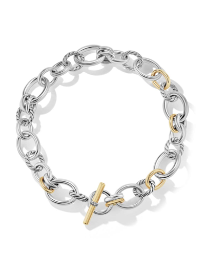 Shop David Yurman Women's Dy Mercer Necklace In Sterling Silver