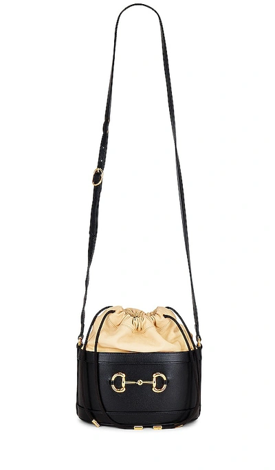 Fwrd Renew Gucci Horsebit 1955 Shoulder Bag In Black